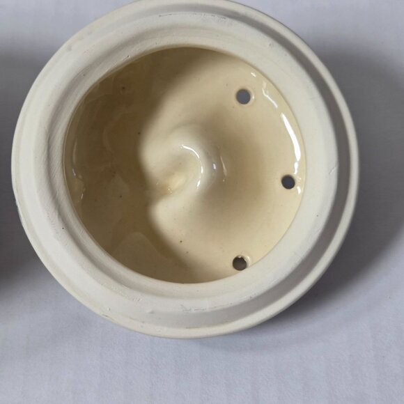 Boleslawiec Polish Pottery Peacock Blue Apple Baker Covered Dish Decor ONLY READ - Picture 8 of 11